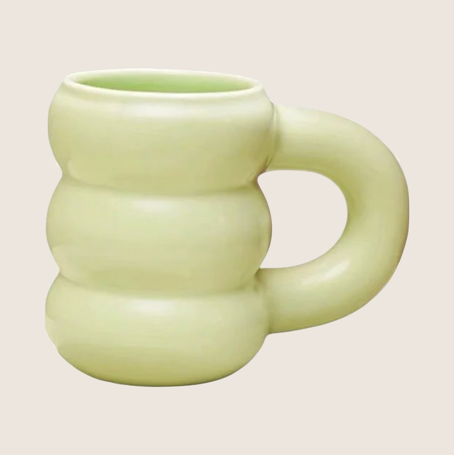 CERAMIC WAVY CUP