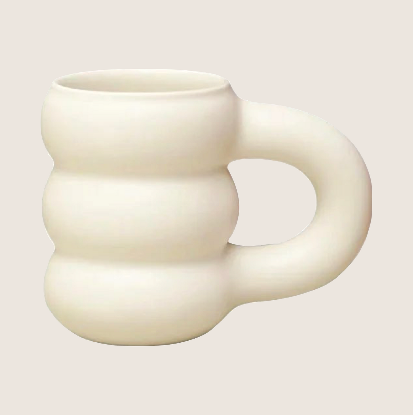 CERAMIC WAVY CUP