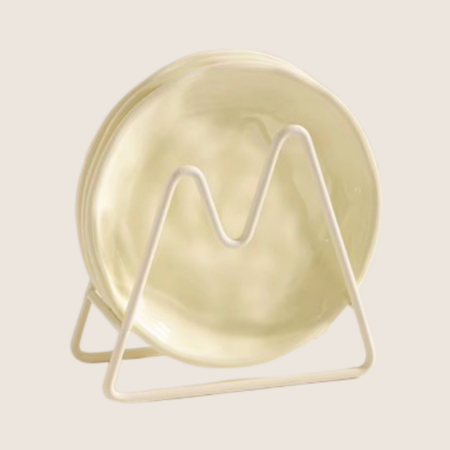 CERAMIC CREAM PLATES
