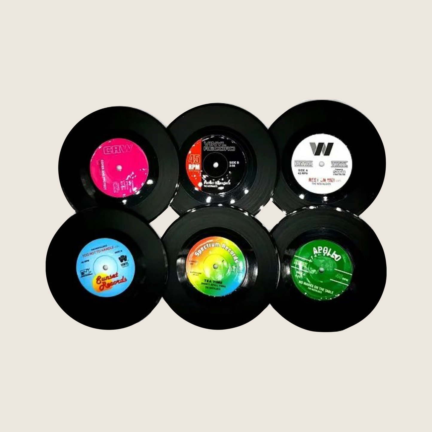 VINYL RECORD COASTERS