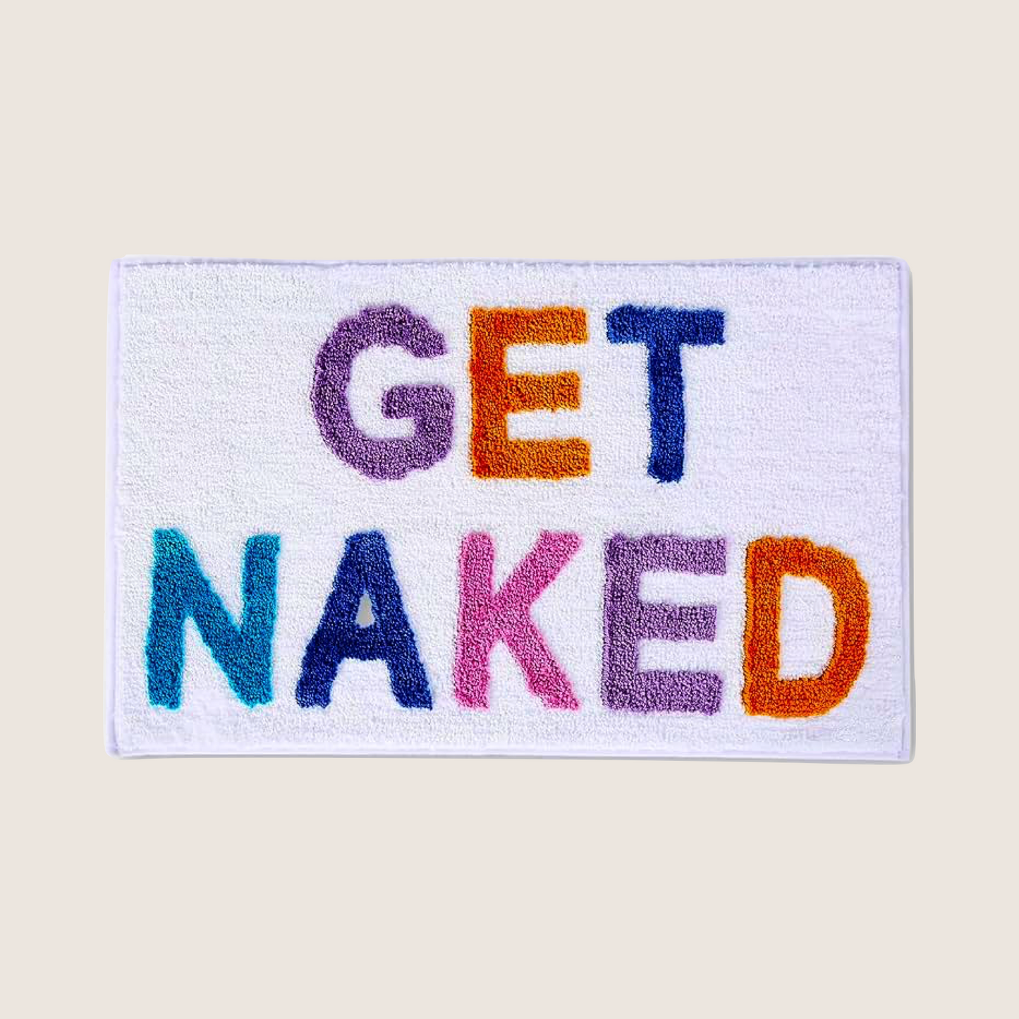 "GET NAKED" BATHROOM RUG