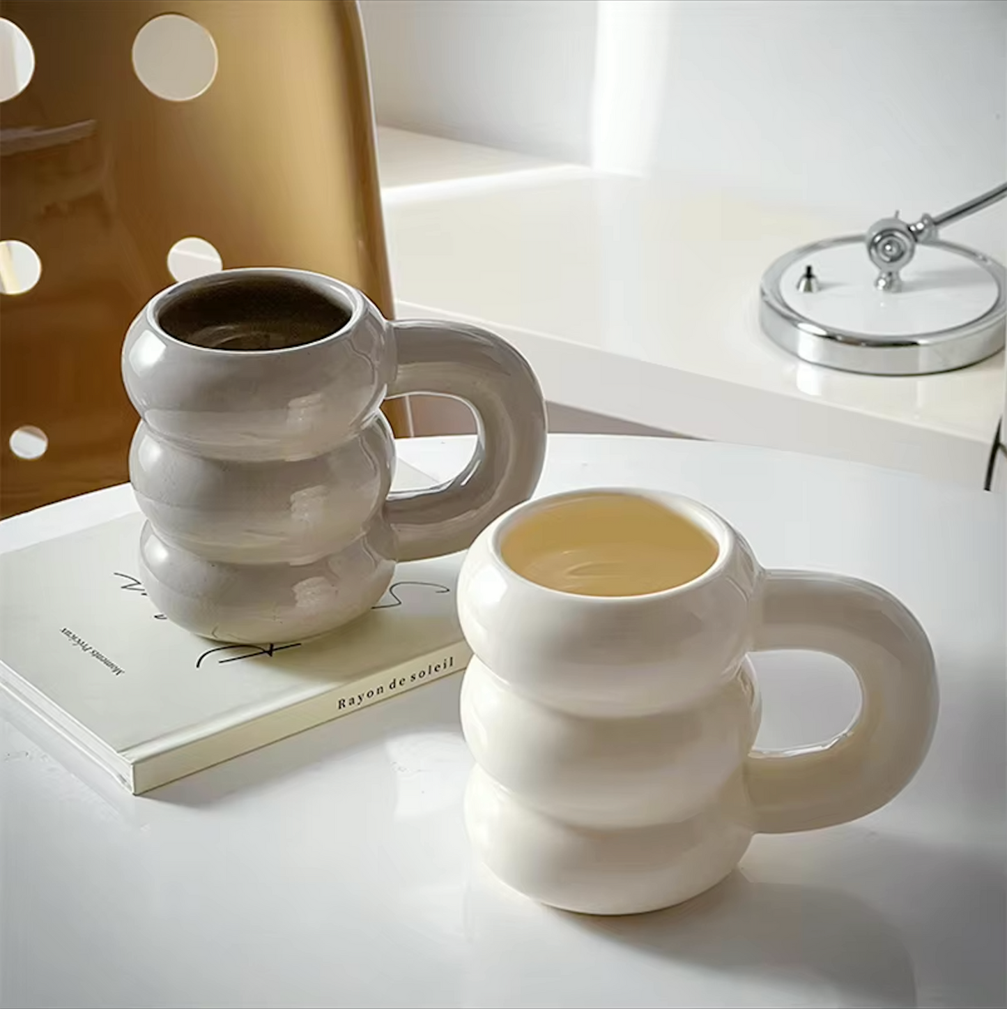 CERAMIC WAVY CUP