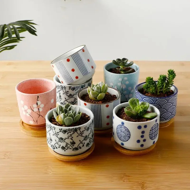 SEIGAIHA JAPANESE MINI POT