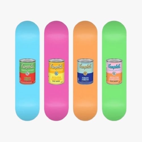 FOOD CAN WALL DECOR SKATEBOARDS