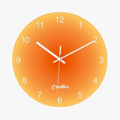 SUNSET GLASS WALL CLOCKS