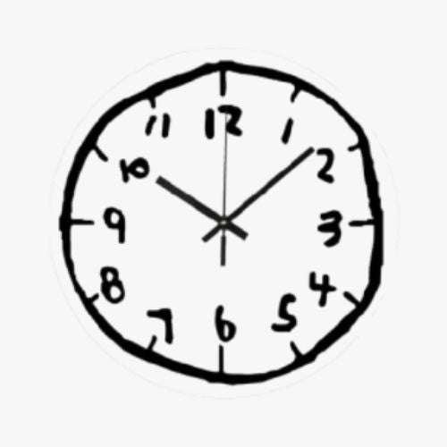 DRAWN STYLE WALL CLOCKS