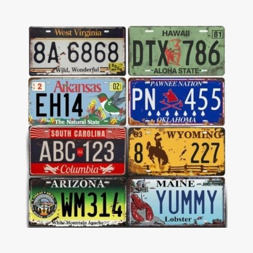 VINTAGE UNITED STATES LICENSE PLATES