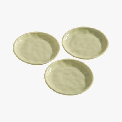 CERAMIC CREAM PLATES