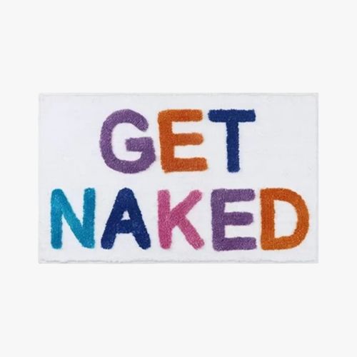 "GET NAKED" BATHROOM RUGS