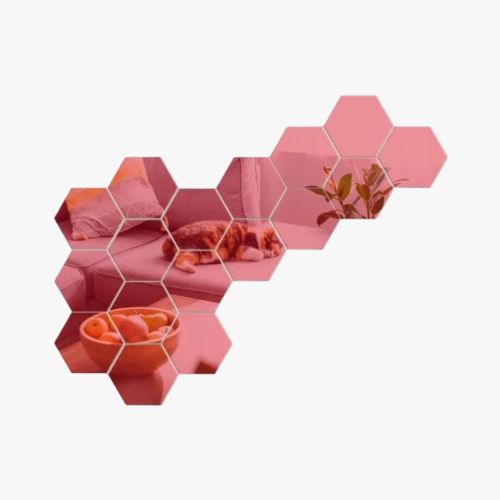 HEXAGONAL WALL MIRRORS