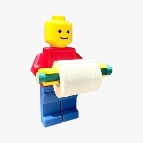 LEGO FIGURE TOILET PAPER HOLDERS