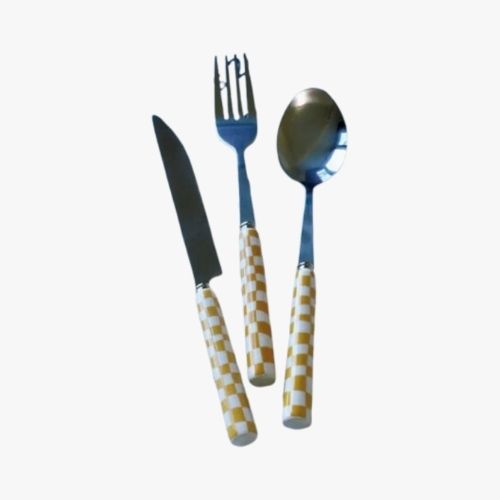 CHESSBOARD PATTERNED CUTLERY