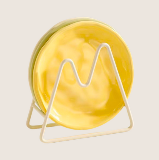 CERAMIC CREAM PLATES