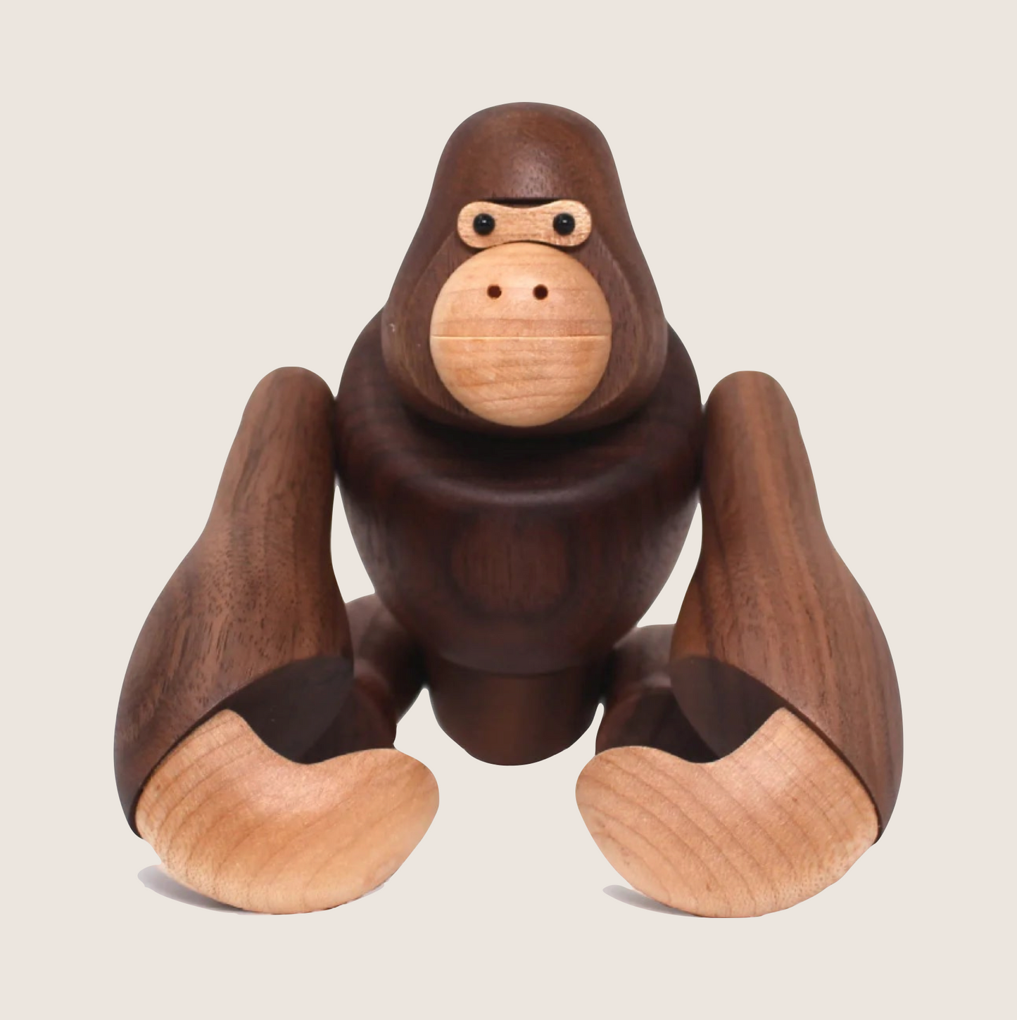 WOODEN GORILLA FIGURE