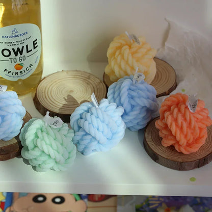 WOOL BALL CANDLES