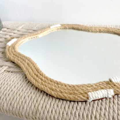 IRREGULAR WALL ROPE MIRROR