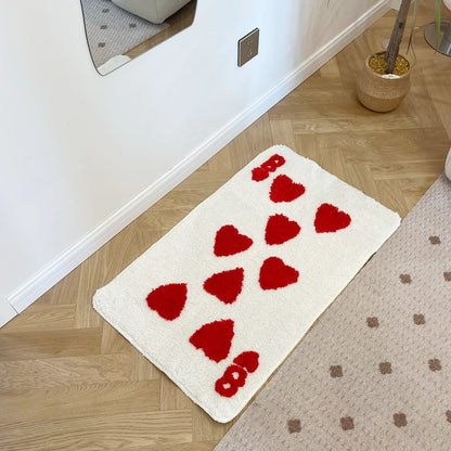 8 OF HEARTS RUG