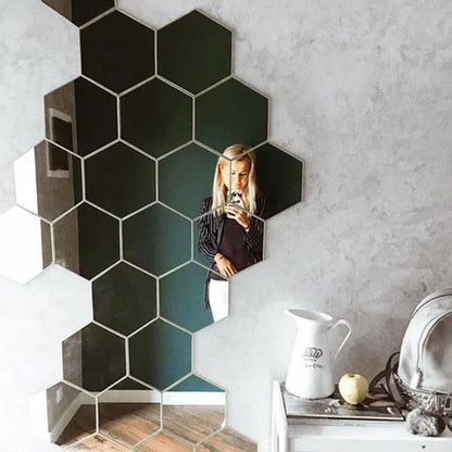 HEXAGONAL WALL MIRRORS