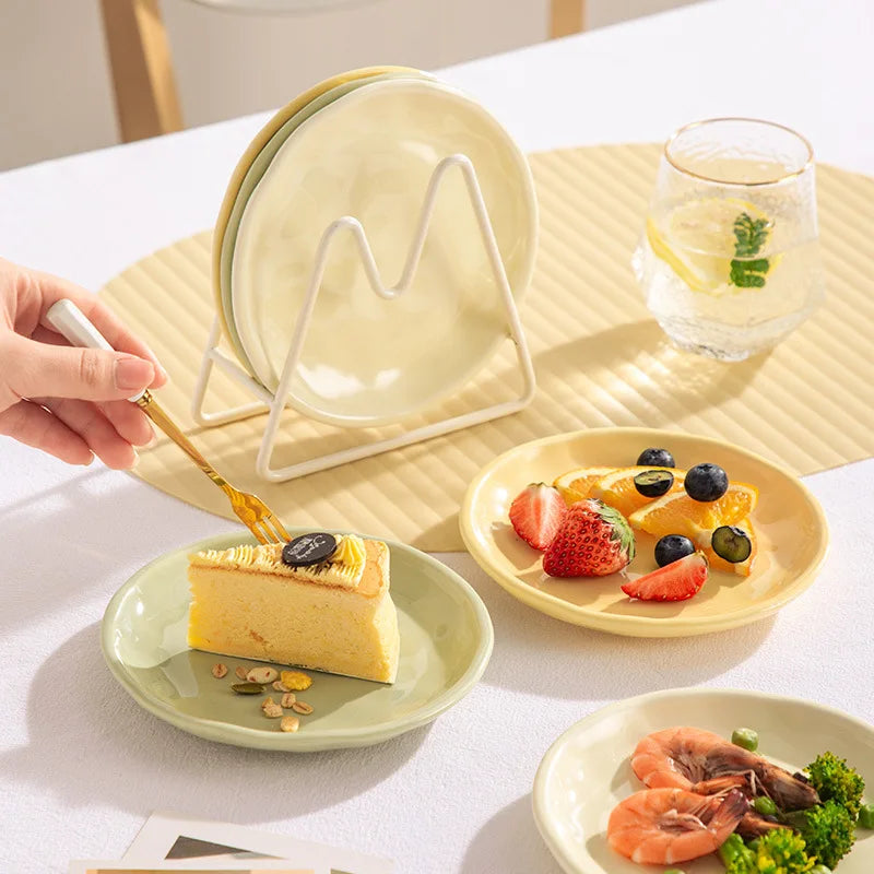 CERAMIC CREAM PLATES