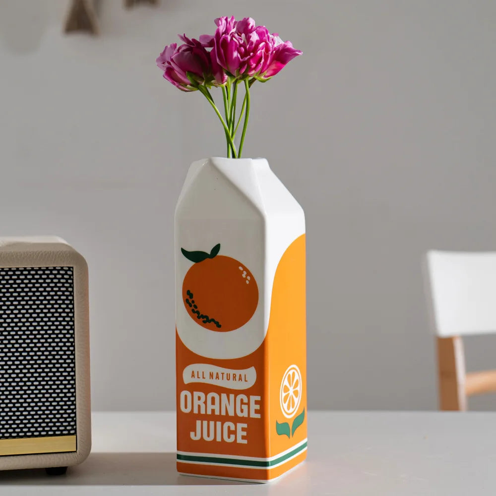 CERAMIC ORANGE JUICE POT