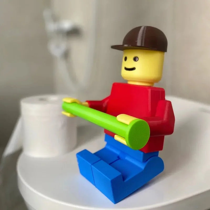 LEGO FIGURE TOILET PAPER HOLDERS