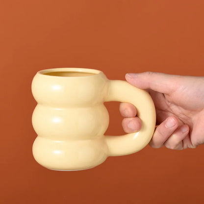 CERAMIC WAVY CUP