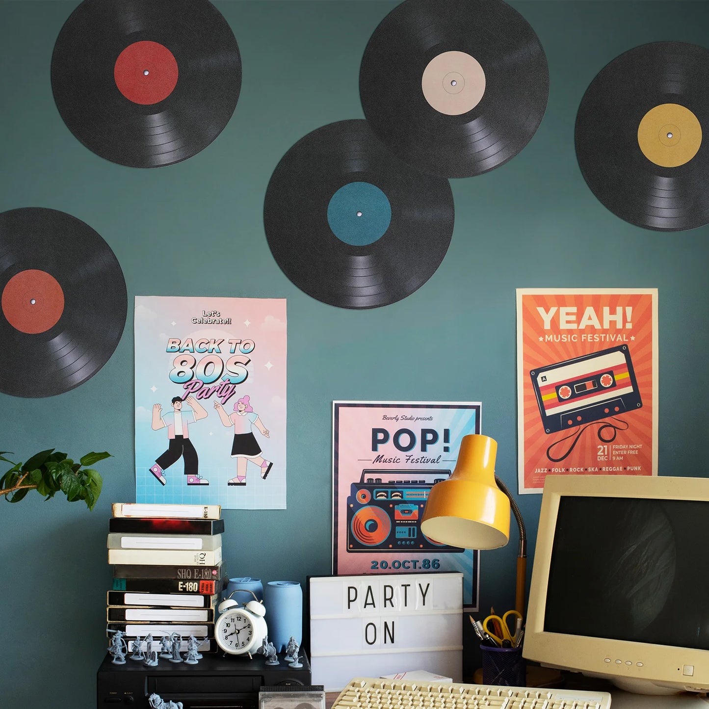 VINYL RECORD WALL STICKERS