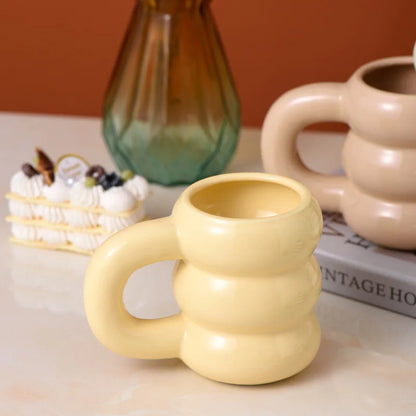 CERAMIC WAVY CUP