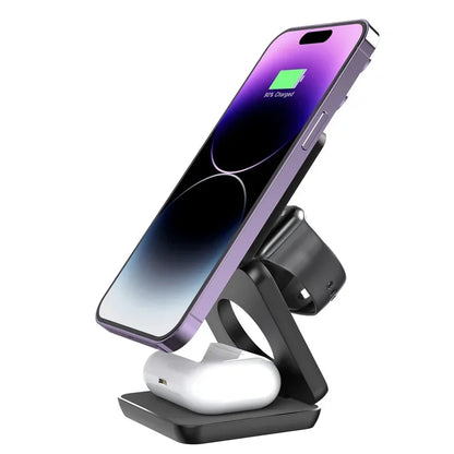 3 IN 1 MAGNETIC WIRELESS CHARGER STANDS